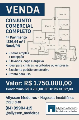 Salas Comerciais a Venda Empresarial Candelária