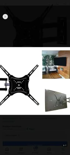 Vittak Suporte De Parede Triarticulado Reforçado Tv 14" A 55" Cor Preto Led Lcd Plasma 3