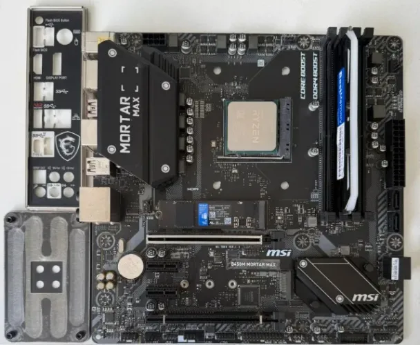 KIT B450-M MORTAR + RYZEN 5 5600 + 16GB 3600 MHZ RGB + SSD M2 500GB