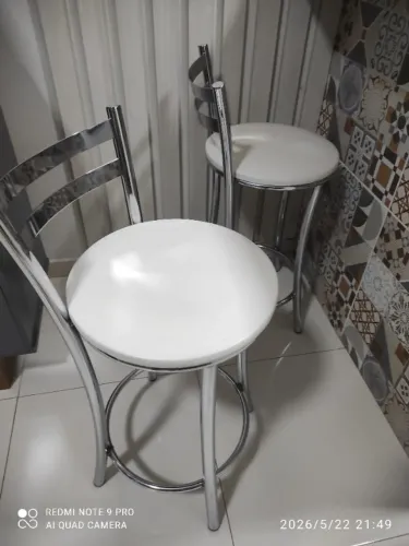 Banquetas em inox