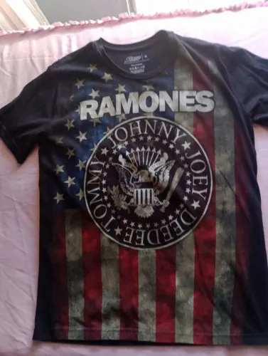 Camiseta Stamprock Ramones Bandeira Americana