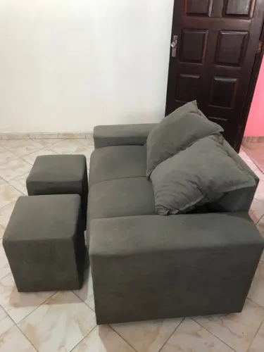 Sofá 2 Lugares Cinza