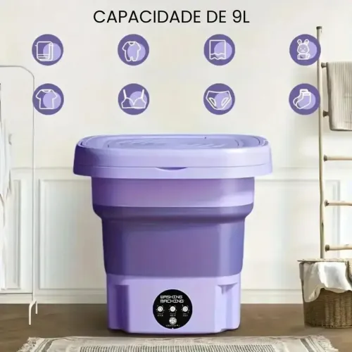 Máquina de lavar dobrável -promoção relâmpago ?