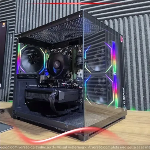 PC Gamer Ryzen 5 5500 RX 7600 16GB 512GB NVMe B450M