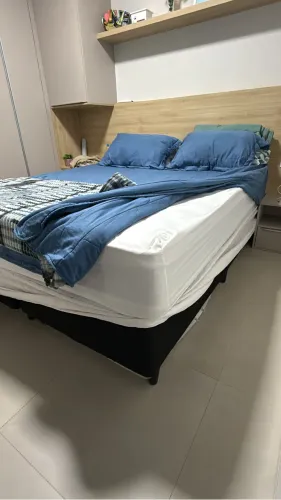 Cama queen colchão castor espuma d33