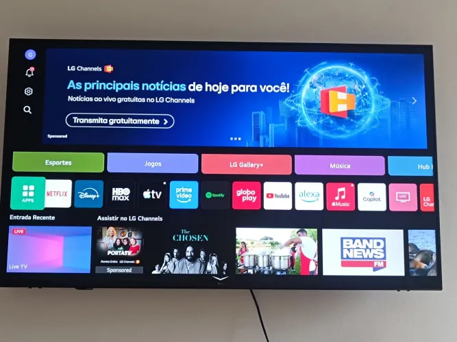 Tv lg 50 polegadas 4k com controle smart magic