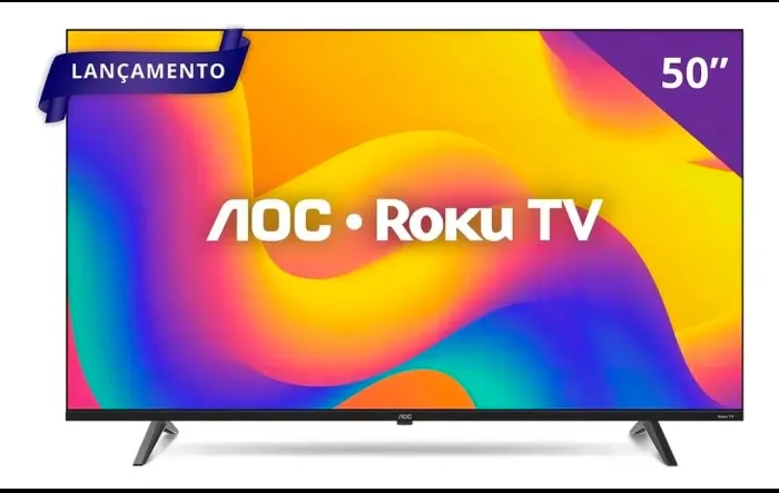Smart Tv NOVA 50" Aoc 4K Dled 50u7045/78g Roku Tv Quad