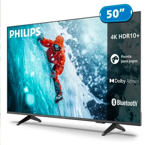 Tv smart nova 50' na caixa