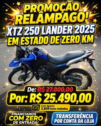 PROMOCAO! XTZ 250 LANDER POR R$ 25.490,00