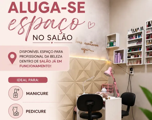 Alugo espaço para manicure em salão