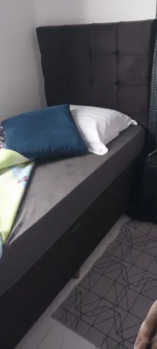 Cama box de solteiro completa