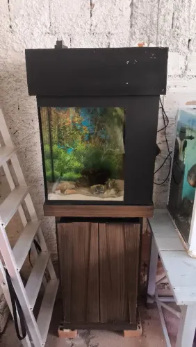 Aquário com sump lateral