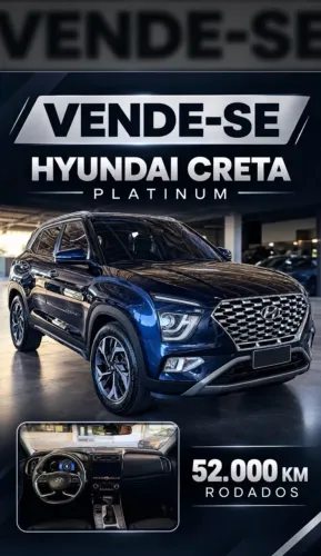 Hyundai Creta Platinum 1.0 TB 12V Flex AUT 2023