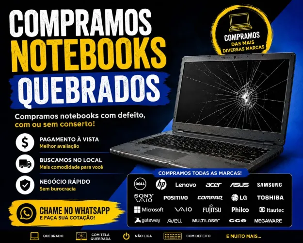 Notebook quebrado 