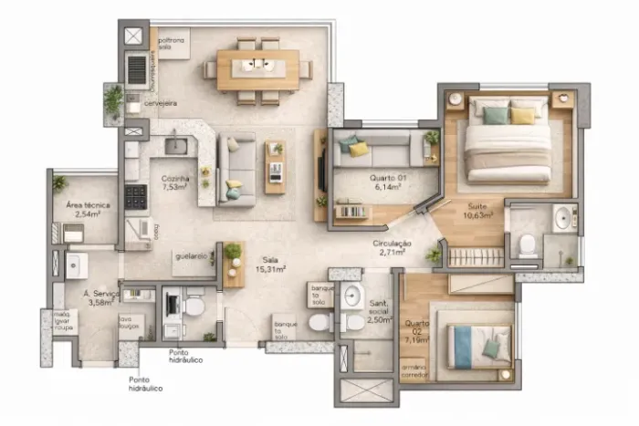 Autocad Planta Baixa Arquitetura Moveis Reforma