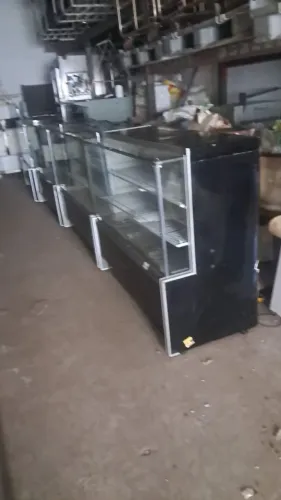 BALCÃO EXPOSITOR GELOPAR VIDRO RETO