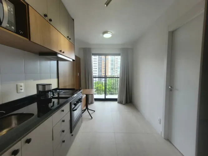 Apartamento para locação em Campo Belo com 1 quarto, sendo 1 suíte, 28m²