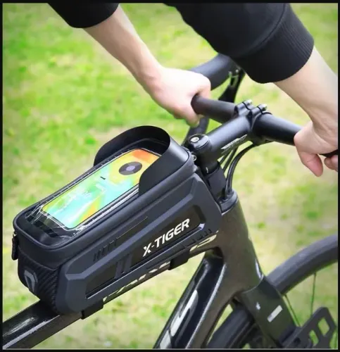 Bolsa De Quadro Bike Suporte De Celular Impermeável X-Tiger