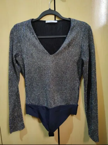 Body de Lurex com Brilho