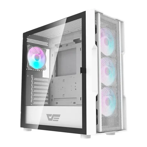 Gabinete Gamer Aigo Darkflash DK431 Mesh Branco - NOVO + DESCONTO