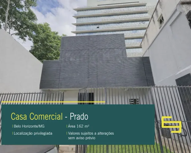 Casa comercial para alugar no Prado em Belo Horizonte/MG.