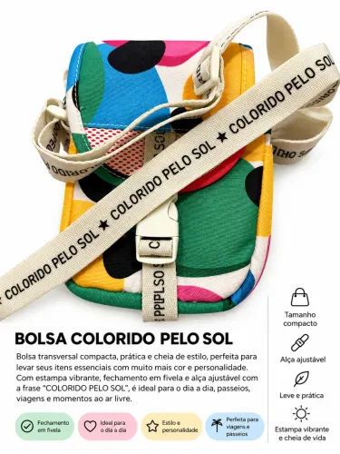 Bolsa colorido pelo sol farm