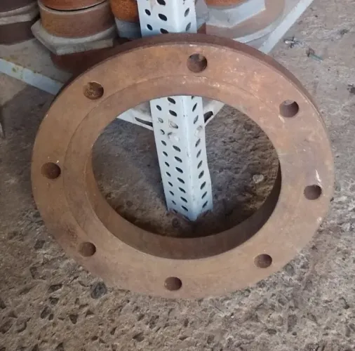 Flange lisa para tubos em aço carbono 8