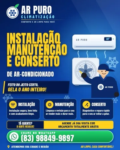 Instalação, manutenção e conserto!