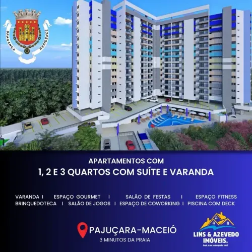 Apartamento para venda tem 56 metros quadrados com 2 quartos em Pajuçara - Maceió - Alagoa