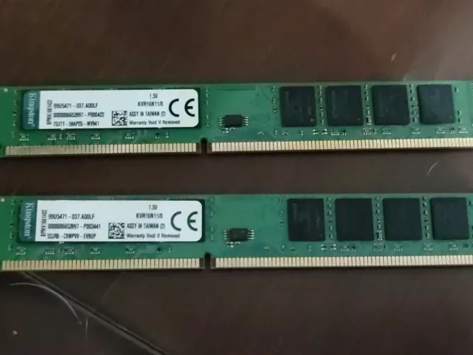 Memória Ram Desktop Kingston Ddr3 16Gb 1600MHz KVR16N11/8