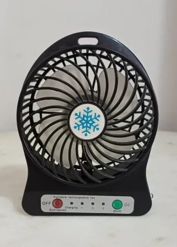 Mini Ventilador Portátil Recarregável USB - 3 velocidades