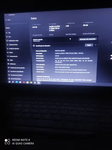 ? Notebook Samsung Intel Core i7 | 8GB RAM | SSD + HD | Placa de Vídeo Dedicada