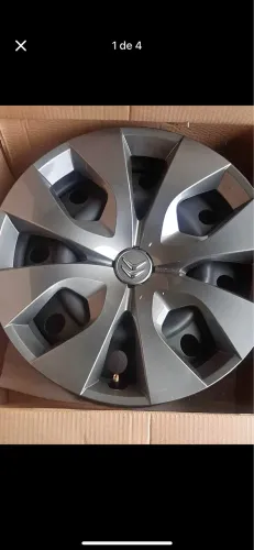 Rodas de Ferro Aro 16 Originais Citroën Cactus + Calotas Originais (Estado de Novo)