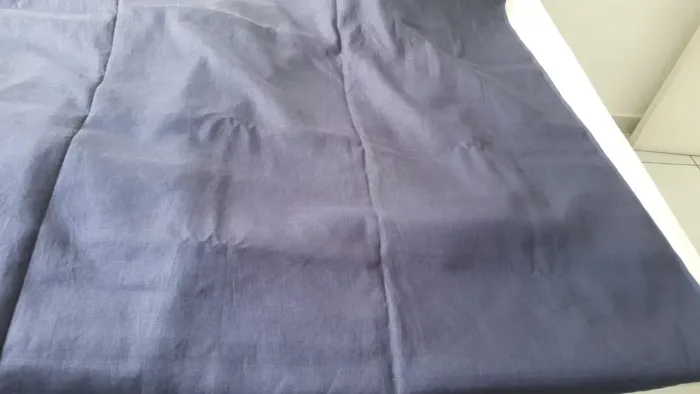 Tecido 100% Linho 3m Braspérola Azul Escuro