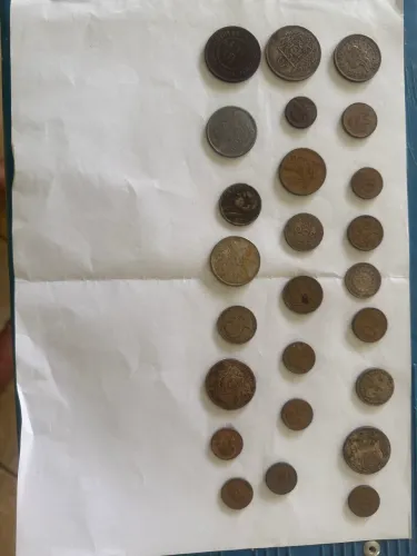Moedas antigas .
