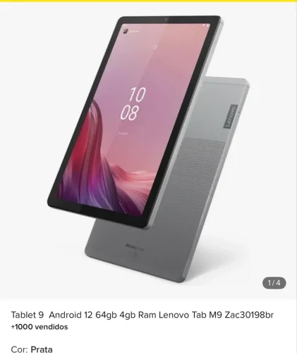 Lenovo Tab M9 64GB + 4GB RAM com Caneta Touch | Completo e Conservado