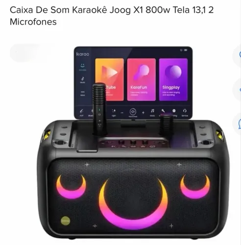 Caixa de som karaokê joog