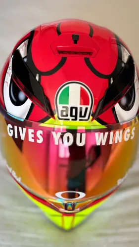 Capacete AGV K3 SV Birdy 58 ML - Sem Arranhões, Completo + Viseira Iridium