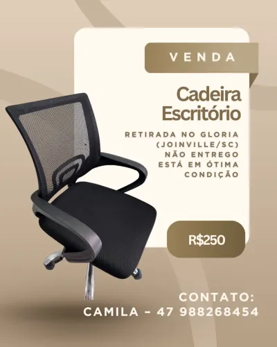 Cadeira giratória escritório