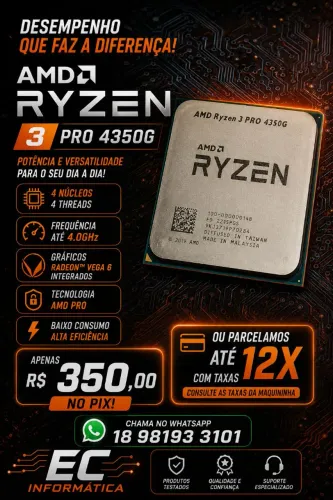 Processador Ryzen 3 Pro 4350G