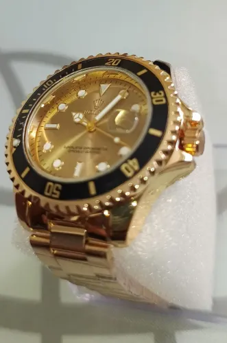 Relógio Rlx novo Dourado Aço Inoxidável