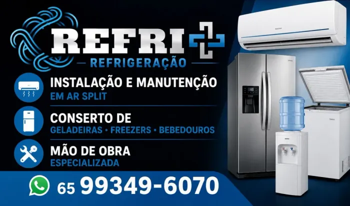 Serviço de refrigeração em geral e elétrica.