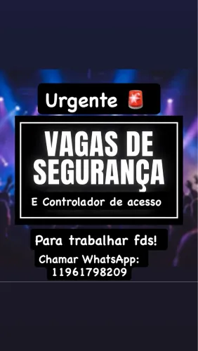Precisa Segurança e controlador de acesso