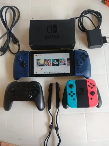 Desbloqueado Nintendo Switch V2 Completo
