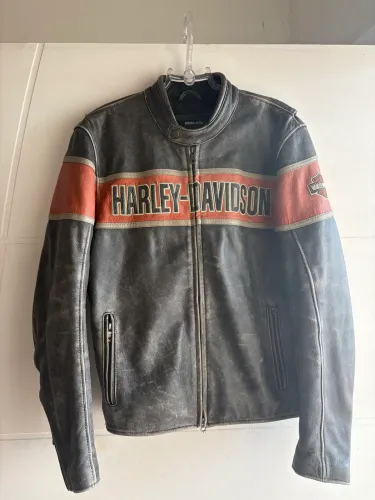 Jaqueta em couro harley davidson