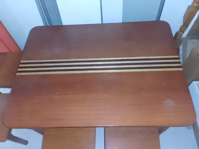Conjunto MESA madeira Angelim 4 cadeiras