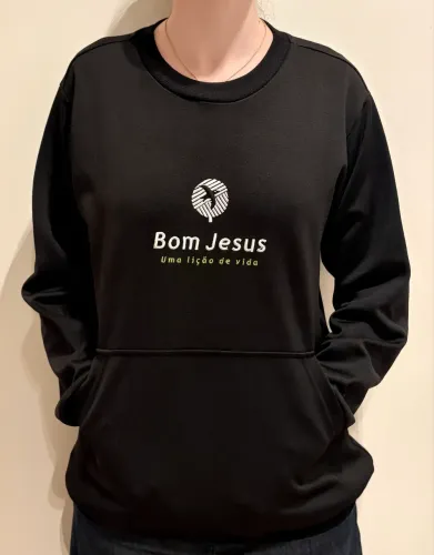 Uniforme Escolar - Colégio Bom Jesus - Estilo Moletom Tamanhos M e P - UNISSEX
