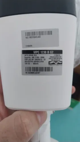 Câmera IP Intelbras VIPC 1230 B G2 H.265 IP67 - Nova na Caixa