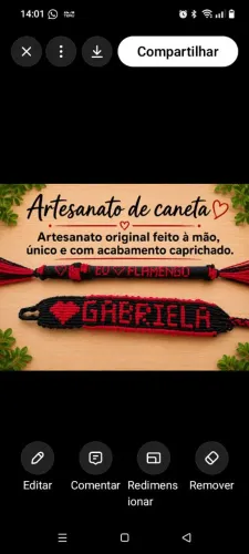 Artesanato original feito à mão único e com acabamento caprichado de pulseiras e canetas