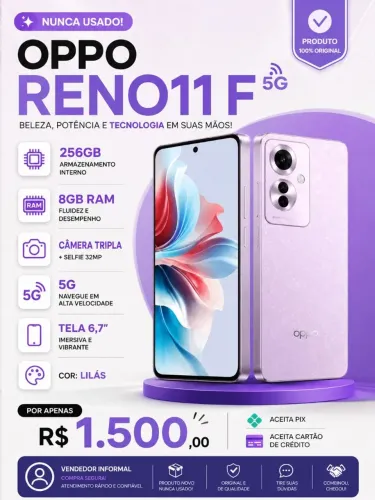 Smartphone OPPO Reno11 F 5G
